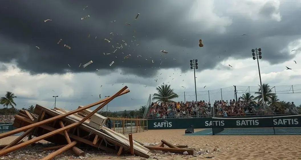 Tragédia em Ribeirão Preto: Estrutura de Torneio de Beach Tennis Cai