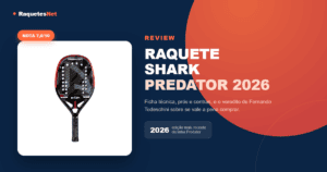 Raquete Beach Tennis Shark Predator 2026
